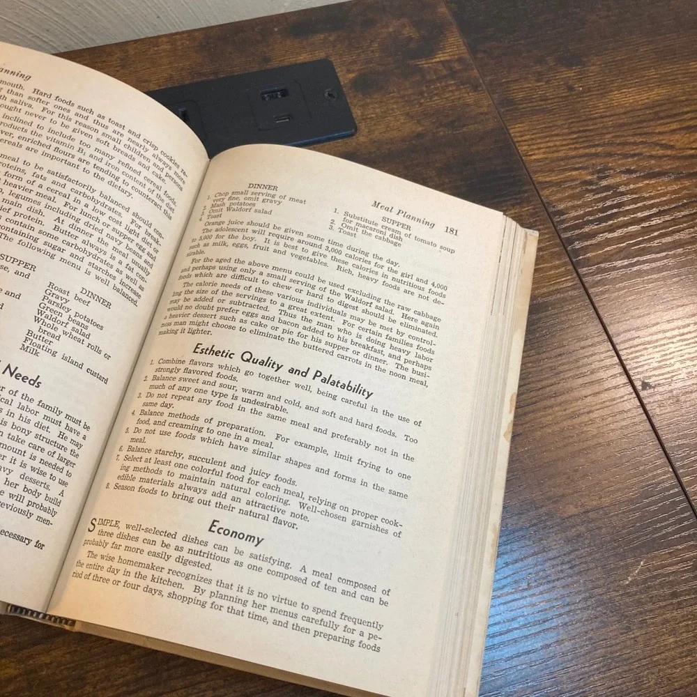 Inglenook Cookbook Harper & Brothers Brethren Recipes Hardcover Vtg 1940s